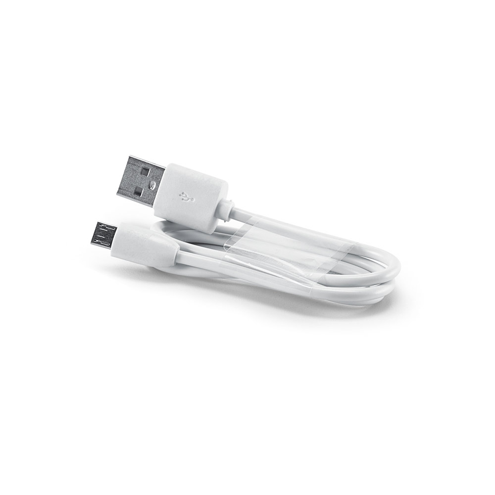 Bateria portátil em ABS com capacidade de 1 200 mAh