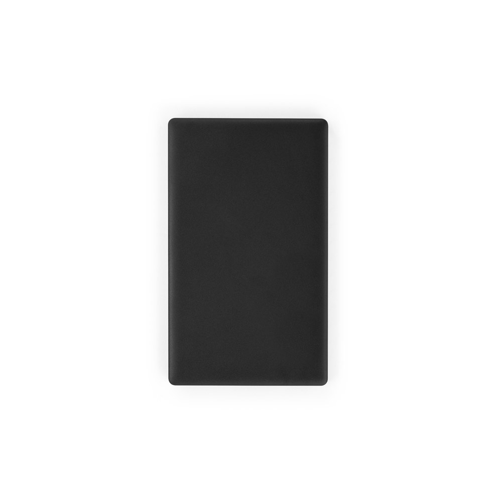 Bateria portátil em ABS 100% reciclado e bateria em lítio com capacidade de 4'000 mAh