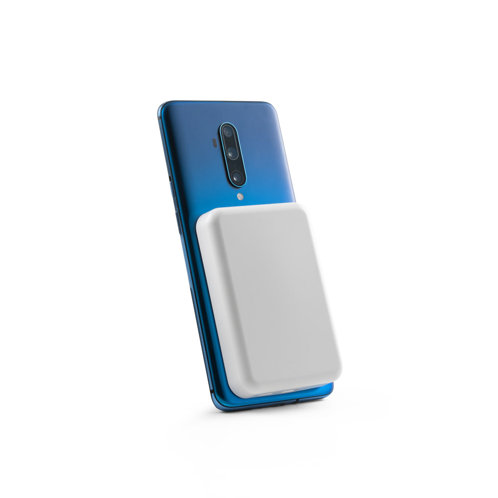 Bateria portátil magnética com carregador por indução super-rápido (10'000 mAh), em ABS 100% reciclado