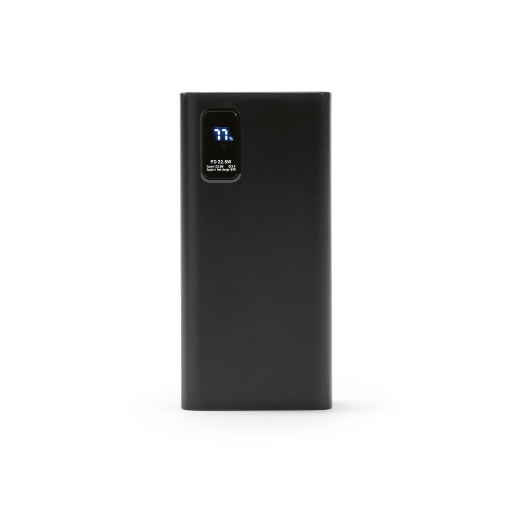Bateria portátil em ABS 100% reciclado (30'000 mAh)