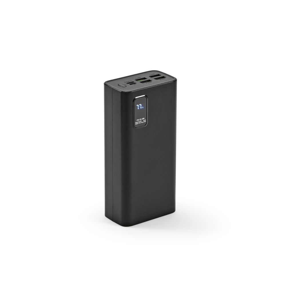 Bateria portátil em ABS 100% reciclado (30'000 mAh)