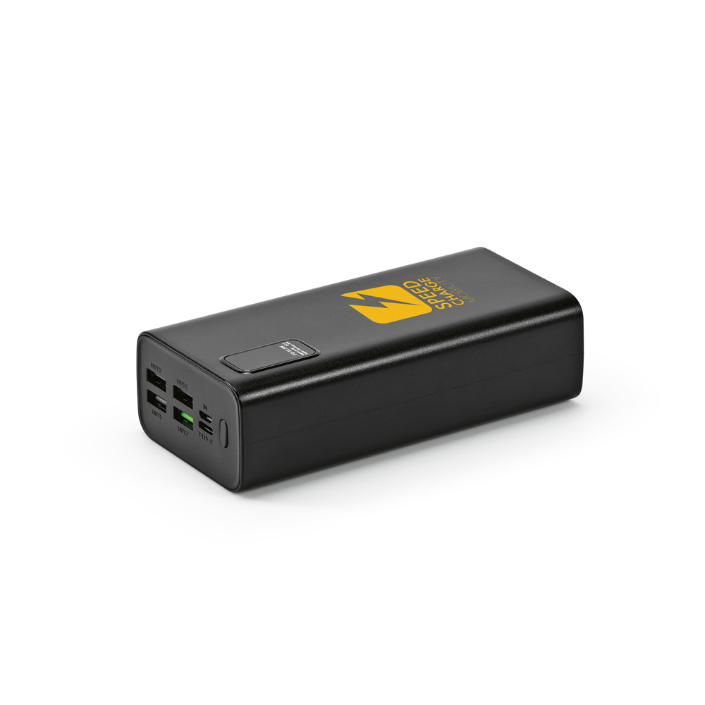 Bateria portátil em ABS 100% reciclado (30'000 mAh)