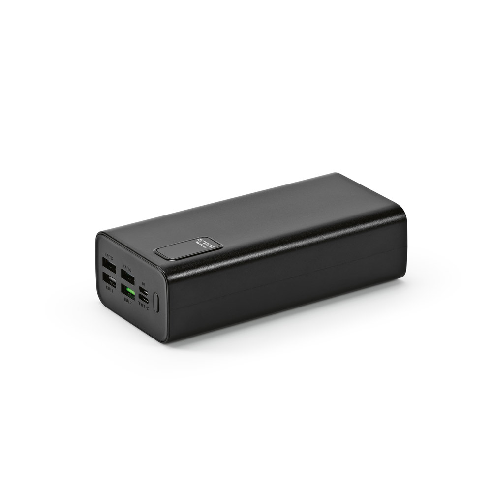 Bateria portátil em ABS 100% reciclado (30'000 mAh)