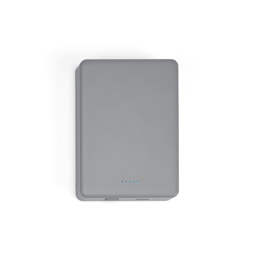 Bateria portátil de carregamento rápido em ABS 100% reciclado com acabamento em mate e capacidade de 10'000 mAh