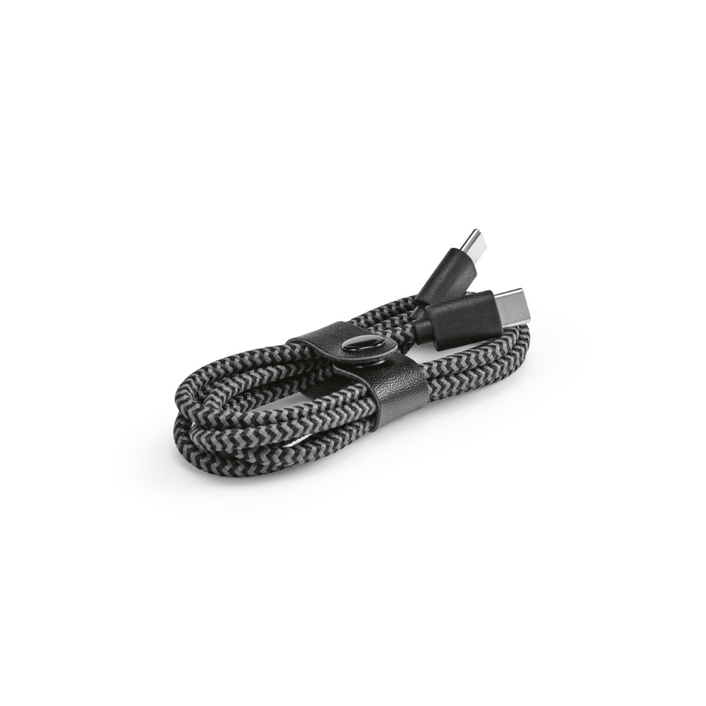 Cabo USB-C de carregamento rápido em PET 100% reciclado