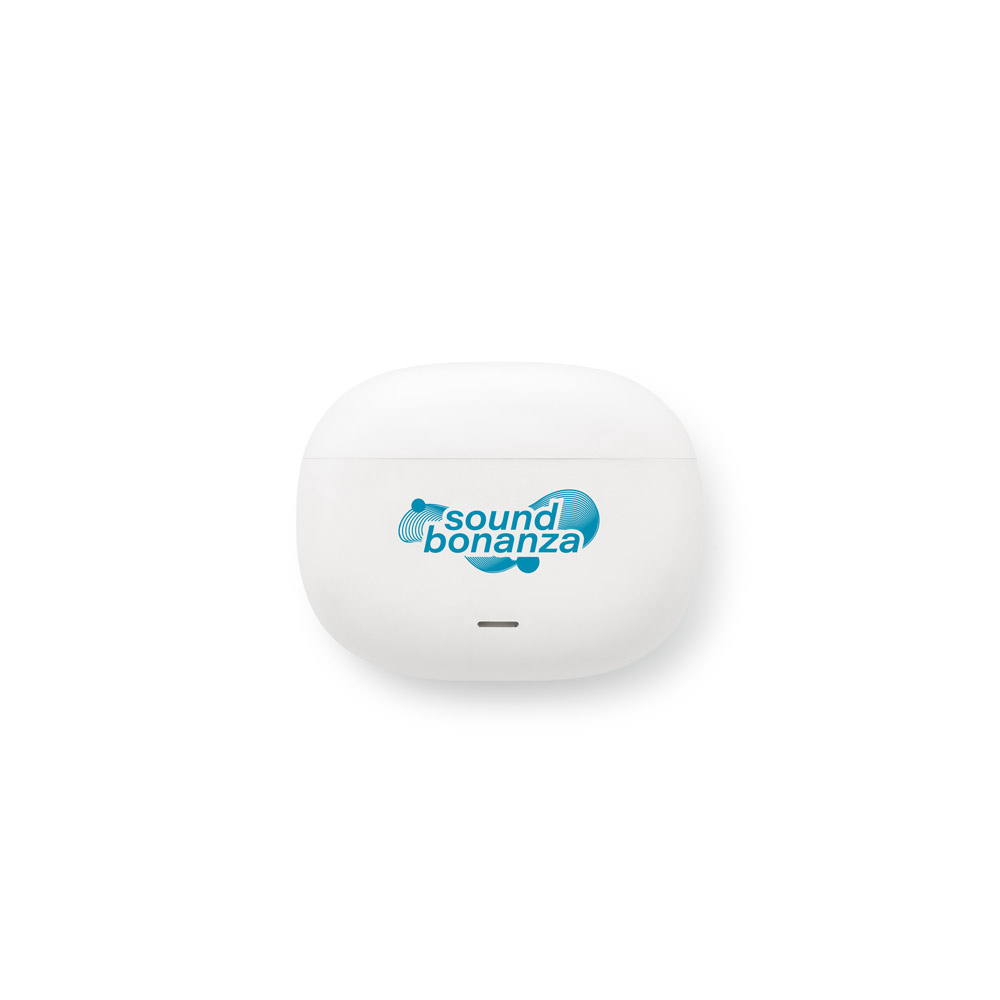 Fone de ouvido wireless com autonomia de 6h, em ABS 100% reciclado