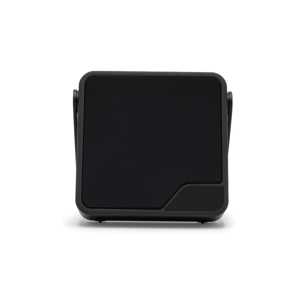 Coluna portátil em ABS 100% reciclado com proteção à prova d'água IPX7