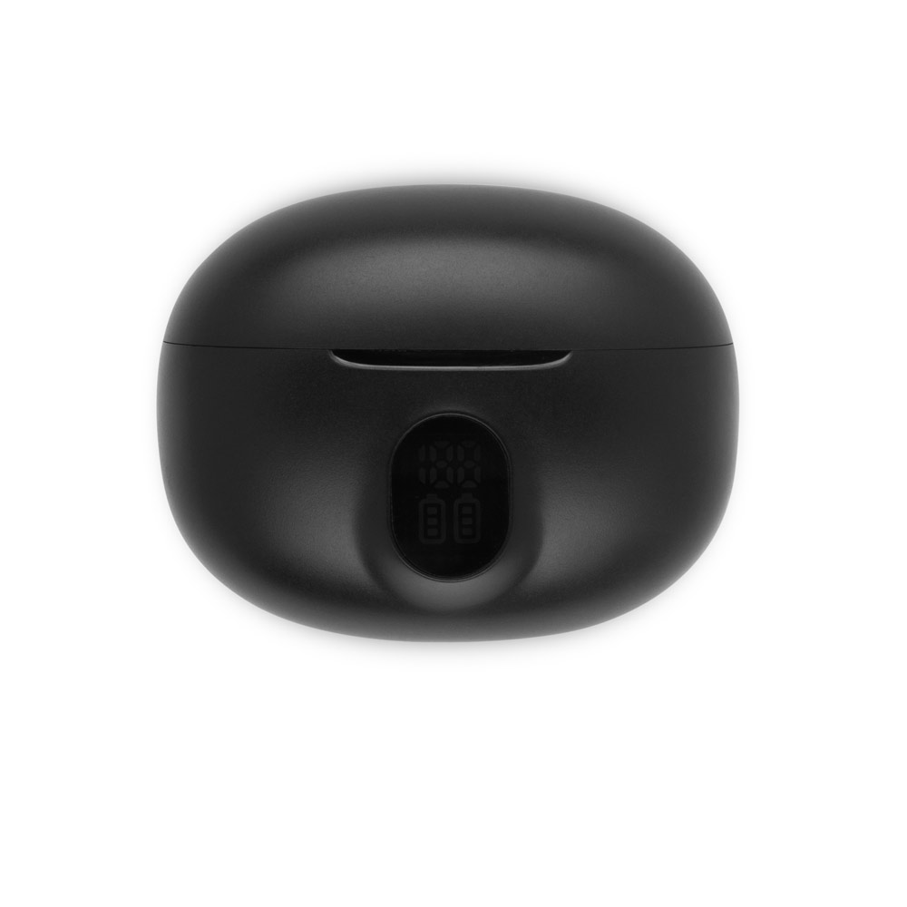 Fones de ouvido wireless em ABS 100% reciclado e autonomia de 4h
