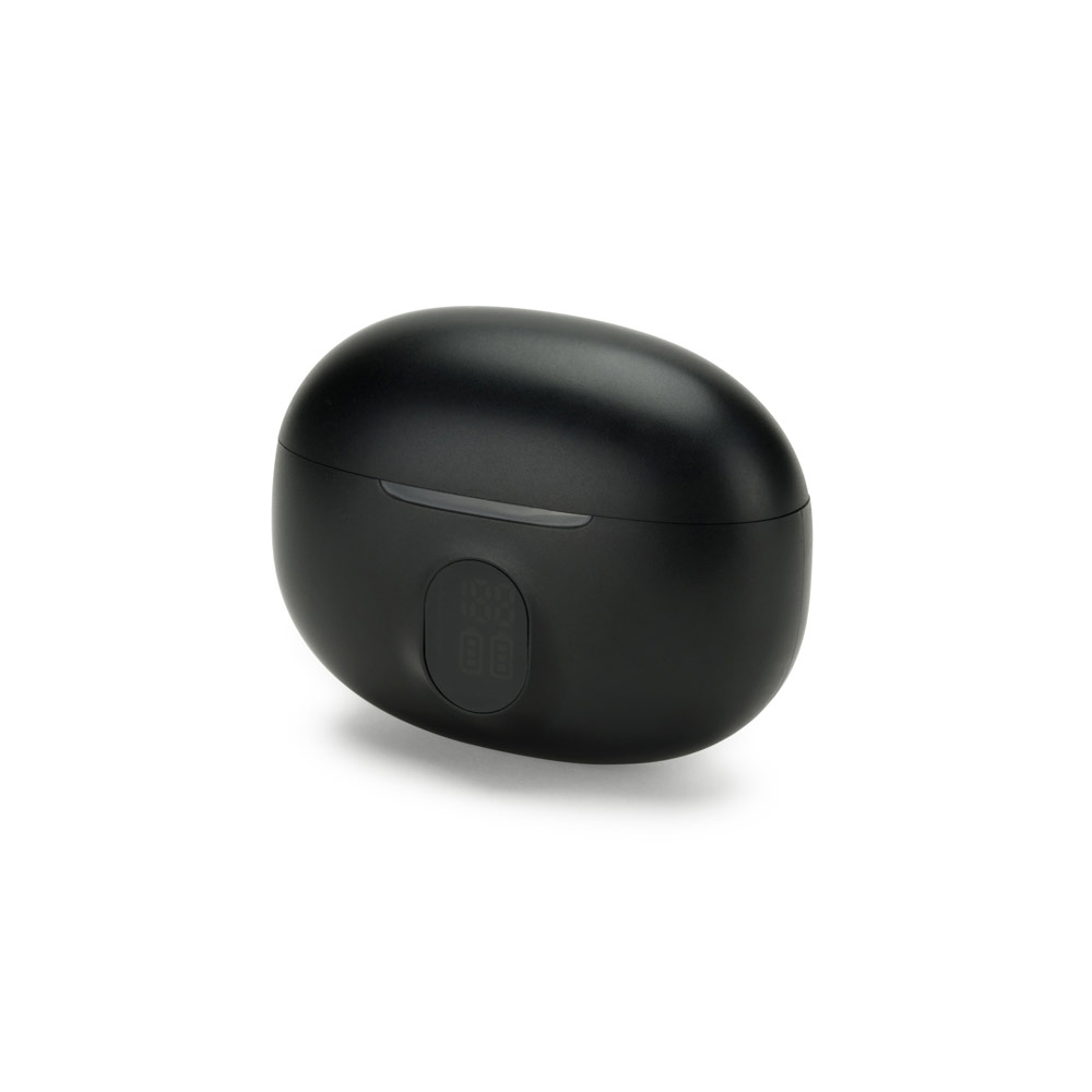 Fones de ouvido wireless em ABS 100% reciclado e autonomia de 4h