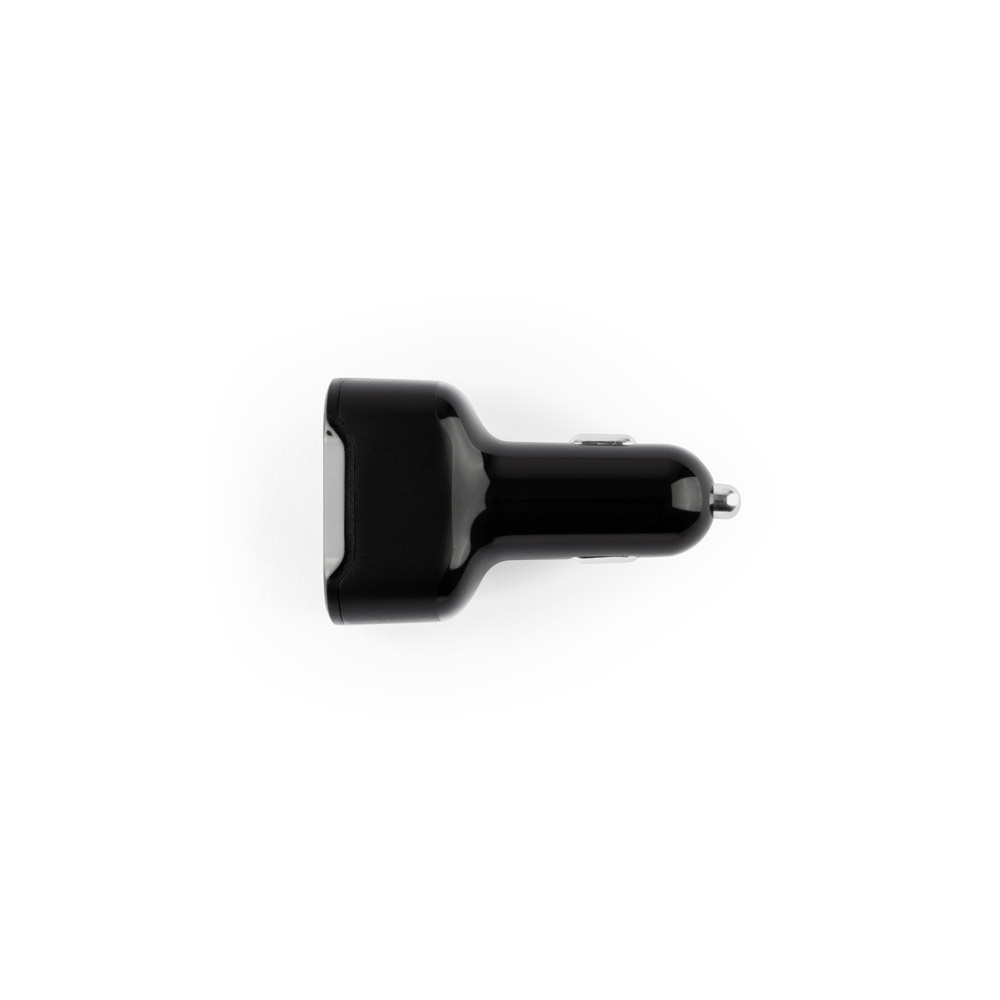 Adaptador de isqueiro com porta USB-A 18W e USB-C 20W em 100% rABS