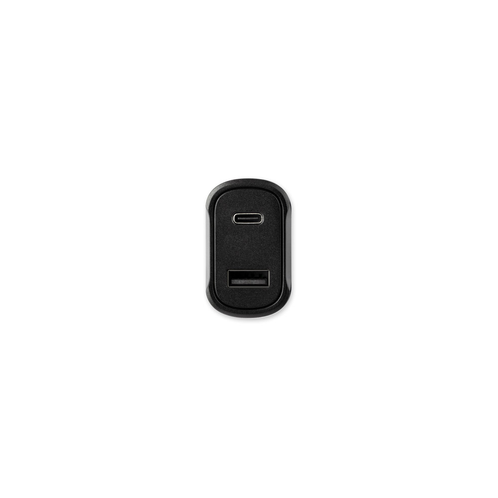 Adaptador de isqueiro com porta USB-A 18W e USB-C 20W em 100% rABS