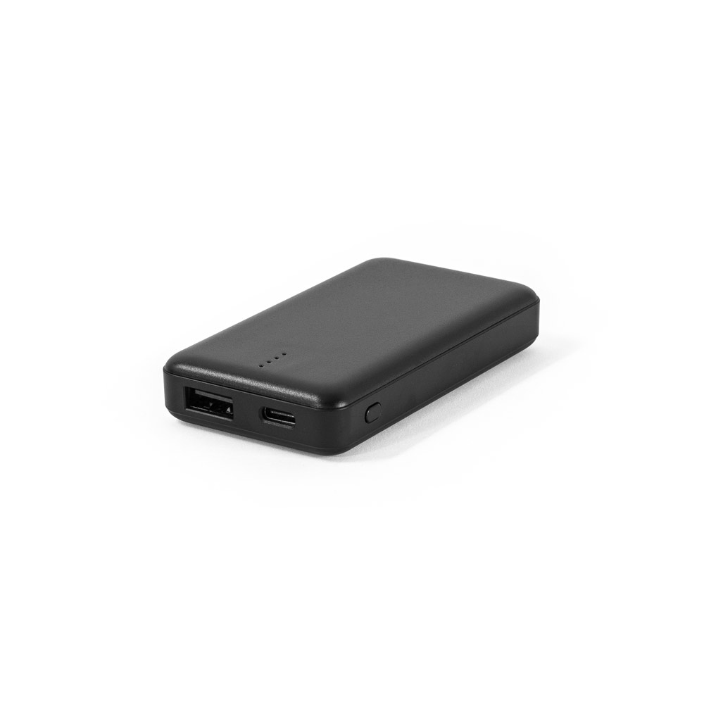 Bateria portátil em ABS 100% reciclado e capacidade de 4'000 mAh