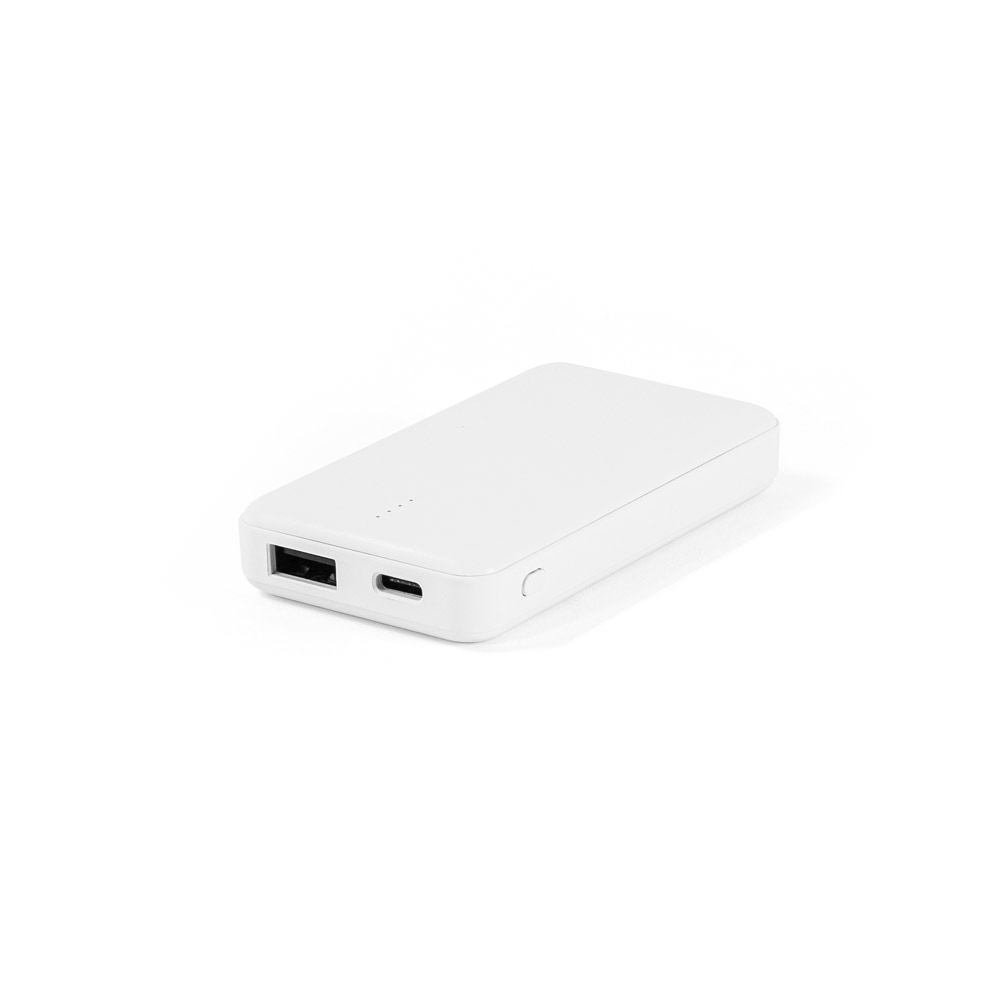 Bateria portátil em ABS 100% reciclado e capacidade de 4'000 mAh