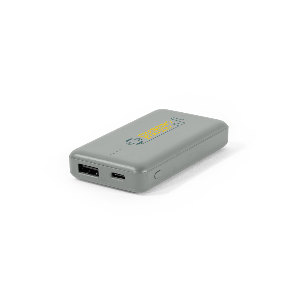 Bateria portátil em ABS 100% reciclado e capacidade de 4'000 mAh