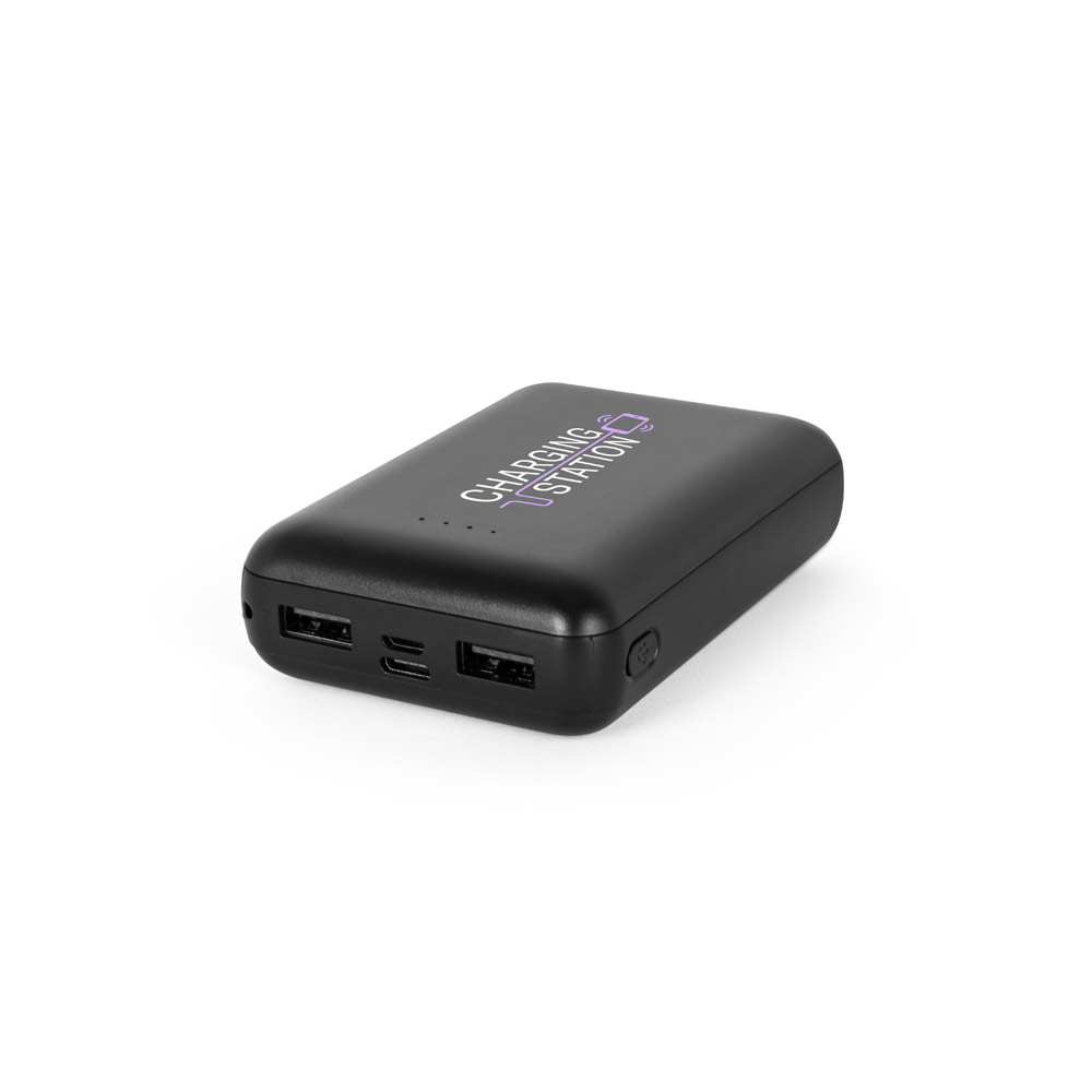 Bateria portátil em ABS 100% reciclado (10'000 mAh)