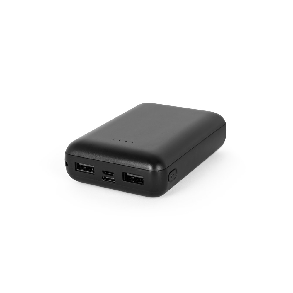 Bateria portátil em ABS 100% reciclado (10'000 mAh)