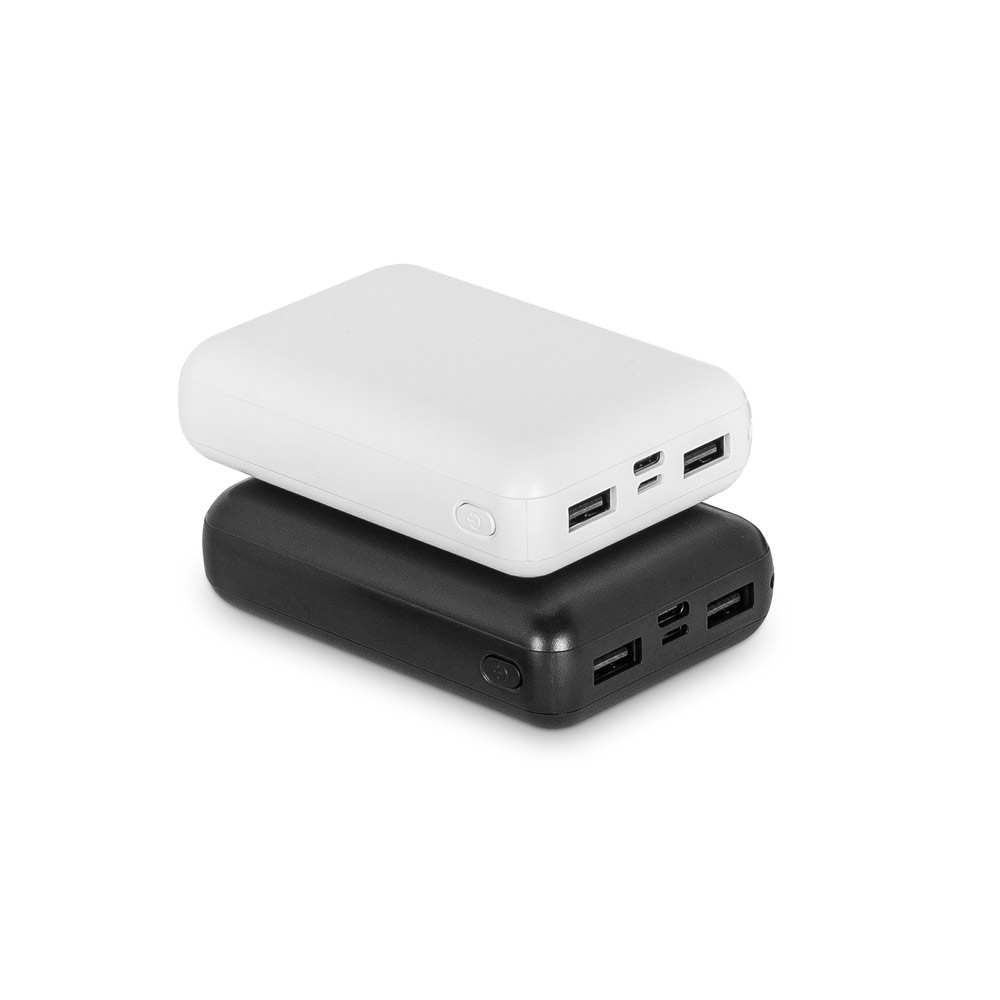 Bateria portátil em ABS 100% reciclado (10'000 mAh)