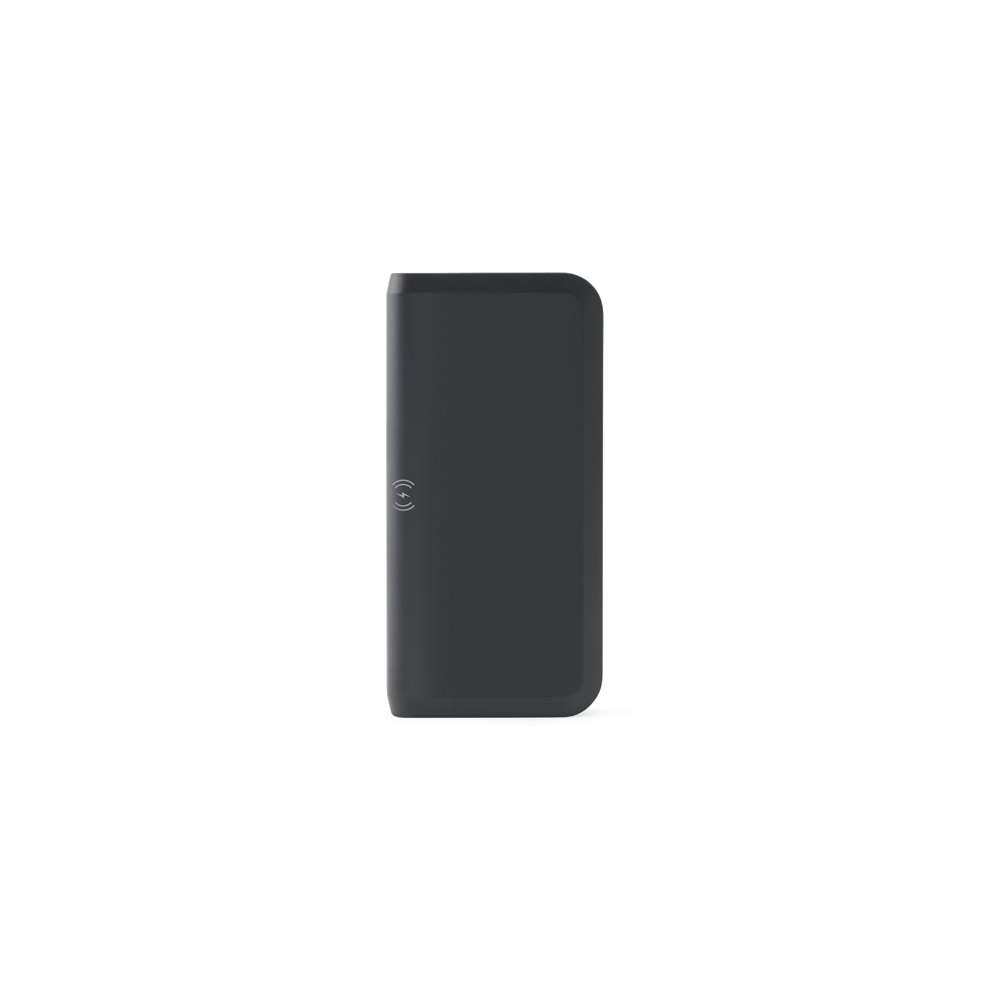 Bateria portátil com carregador por indução super-rápido (10'000 mAh), em ABS 100% reciclado