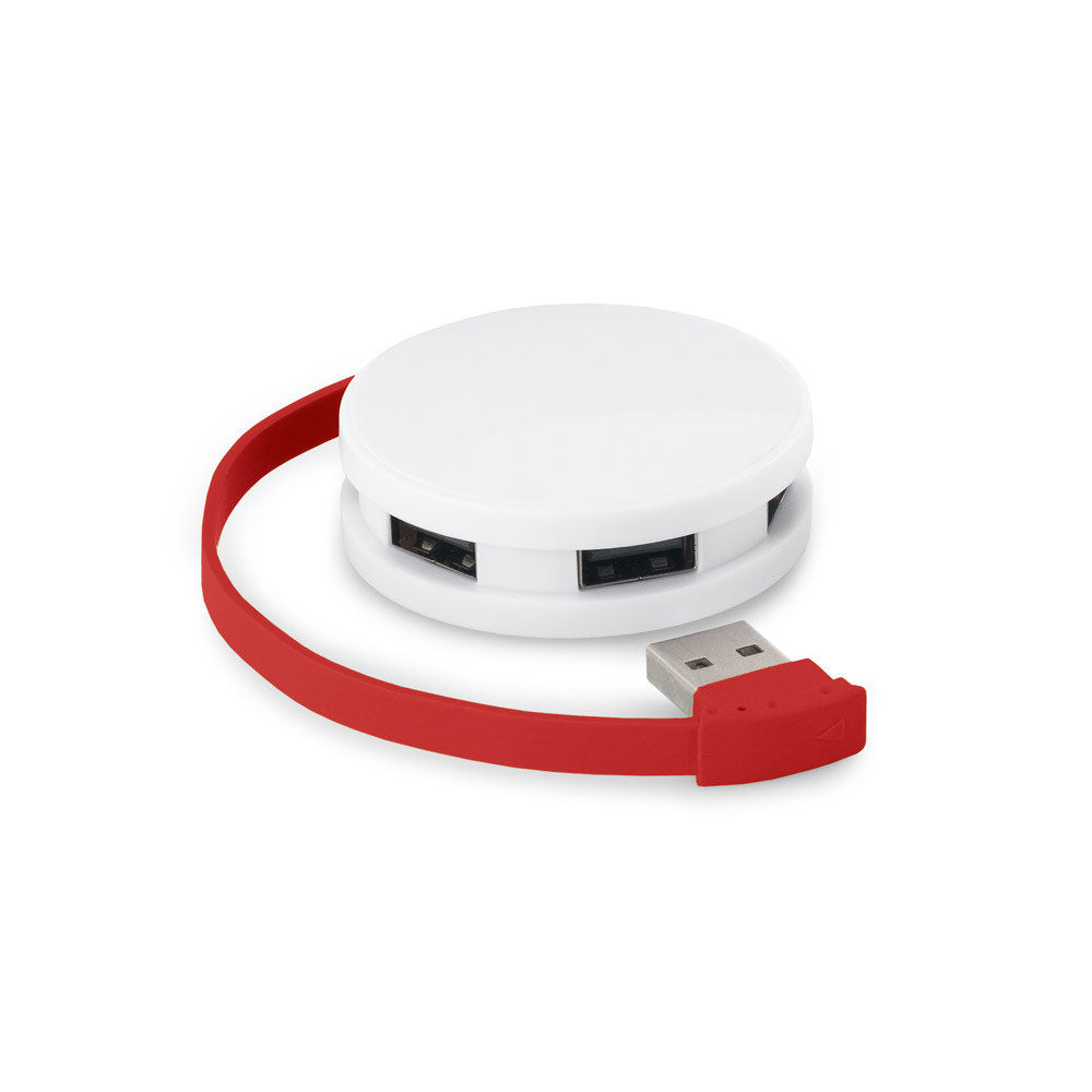 Hub USB 2'0 em ABS com 4 portas
