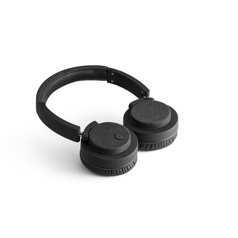 Fones de ouvido sem fios em ABS e tecido com autonomia de 16h