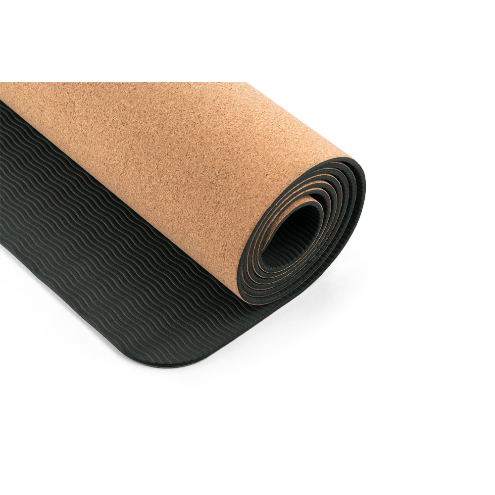 Tapete de exercício para yoga em cortiça e TPE