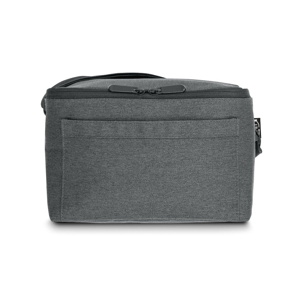 Bolsa térmica em 600D poliéster reciclado com interior forrado em PEVA 6 L