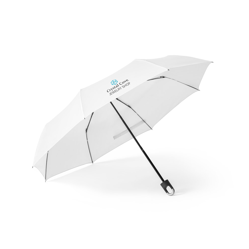Guarda-chuva dobrável de 21'' em poliéster 100% reciclado pongee 190T