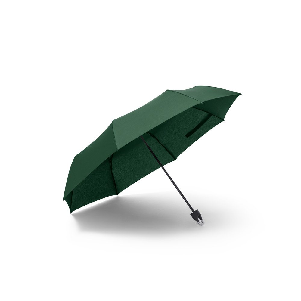 Guarda-chuva dobrável de 21'' em poliéster 100% reciclado pongee 190T