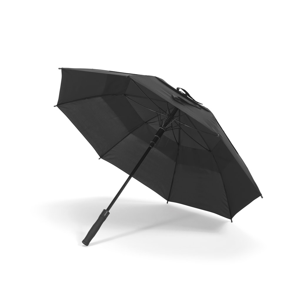Guarda-chuva em 100% poliéster reciclado 190T (100% rPET) com abertura automática