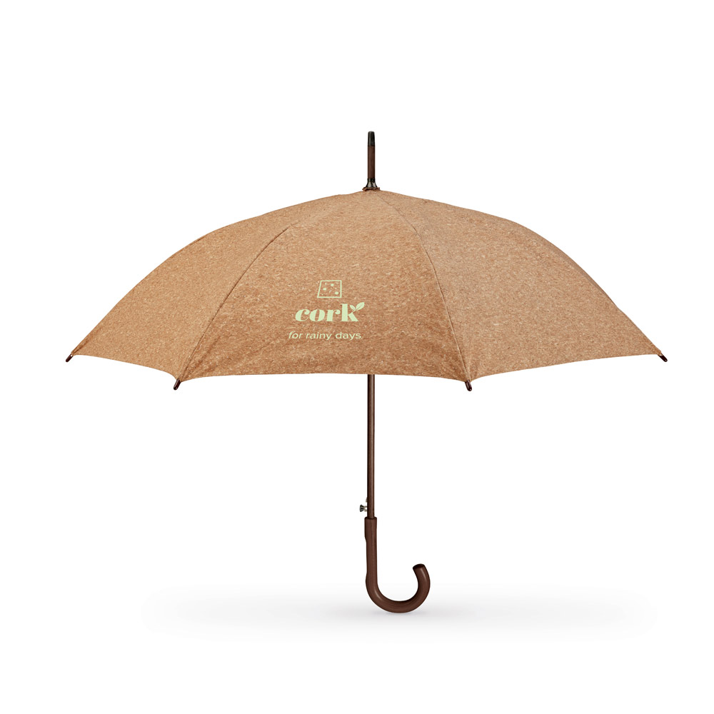 Guarda-chuva em cortiça com abertura automática