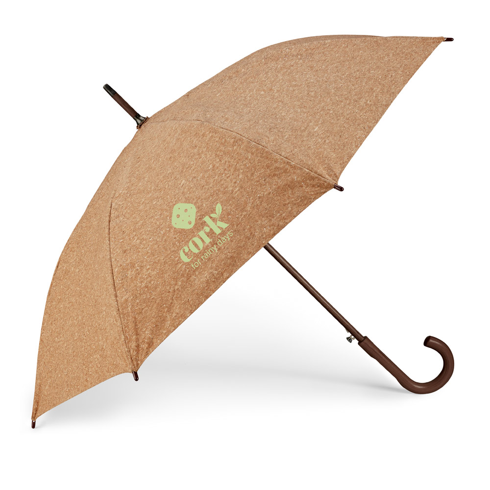 Guarda-chuva em cortiça com abertura automática