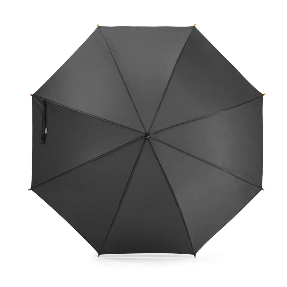 Guarda-chuva em 100% poliéster reciclado pongee 190T com abertura automática