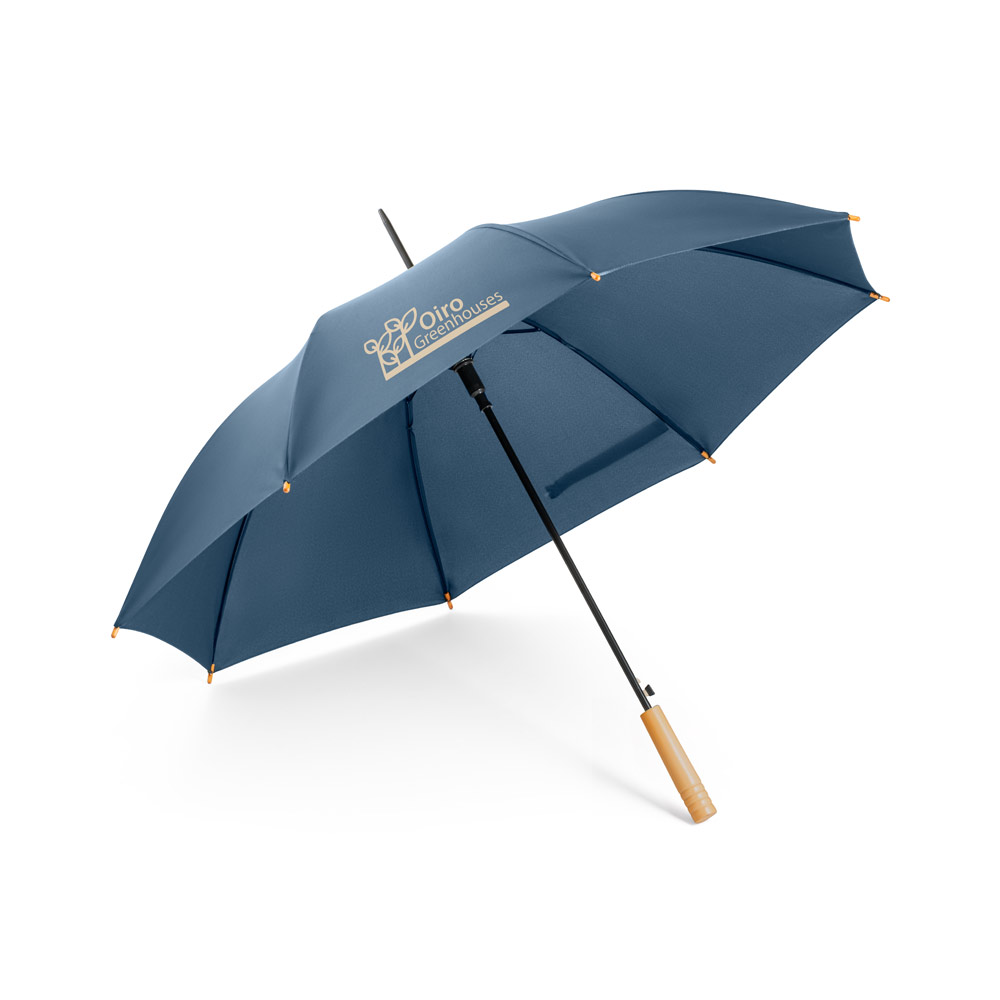 Guarda-chuva em 100% poliéster reciclado pongee 190T com abertura automática