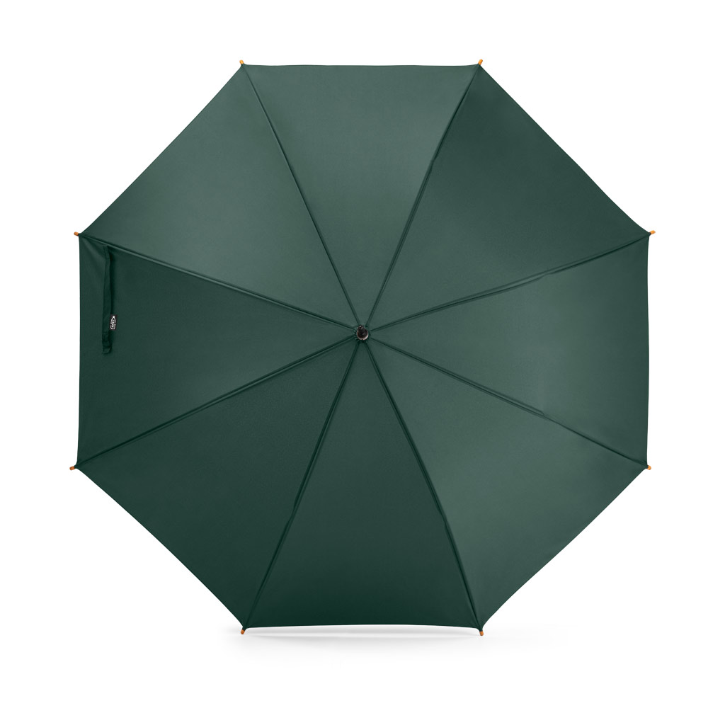 Guarda-chuva em 100% poliéster reciclado pongee 190T com abertura automática