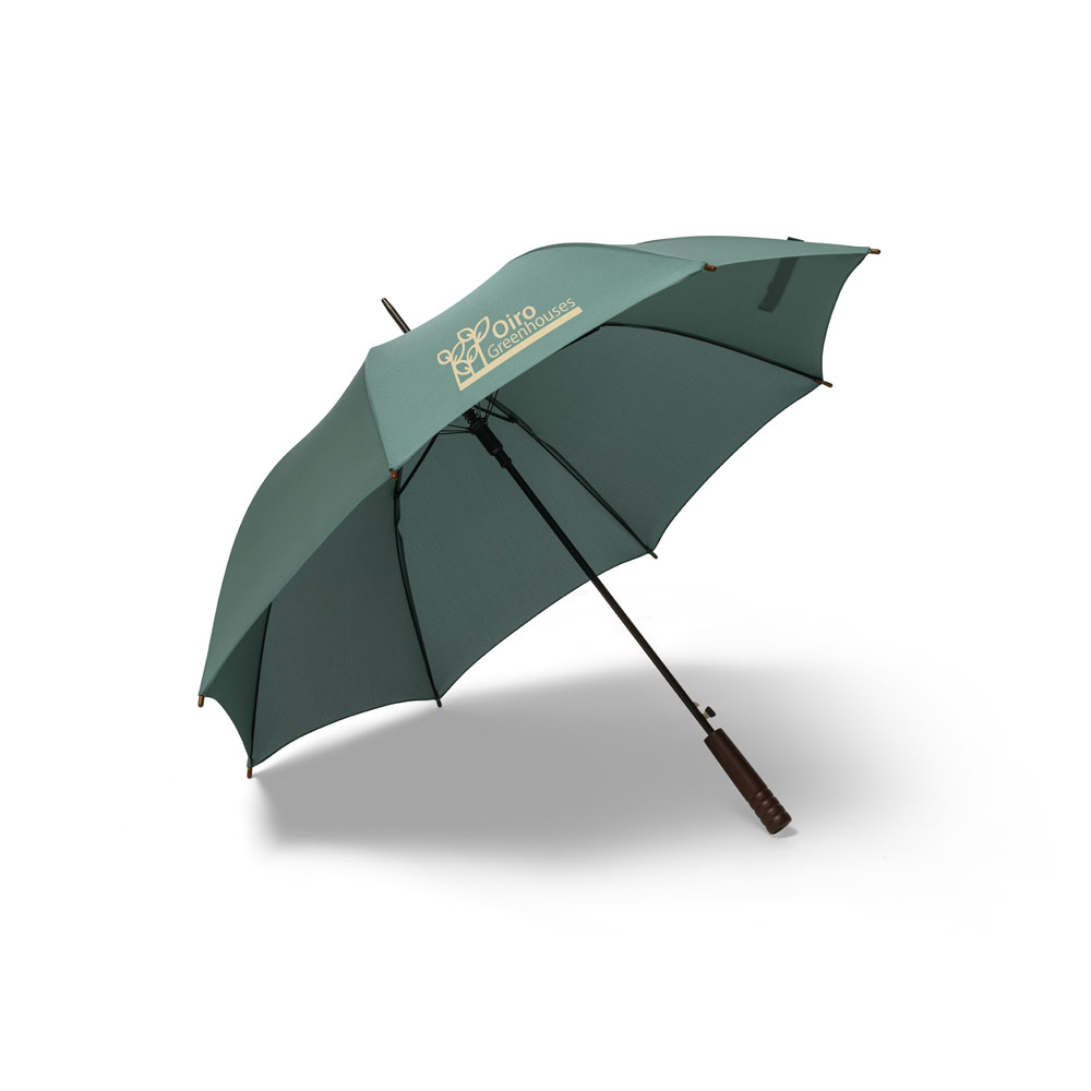 Guarda-chuva em 100% poliéster reciclado pongee 190T com abertura automática