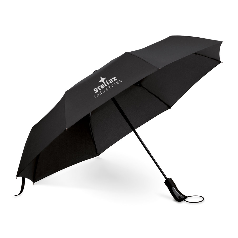 Guarda-chuva dobrável em 190T pongee com abertura automática