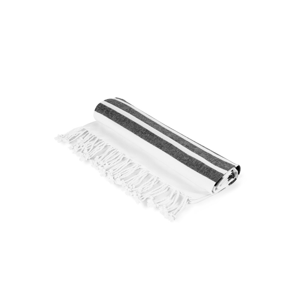 Toalha de praia em algodão (70% reciclado) e poliéster (30% reciclado) (180 g/m²)