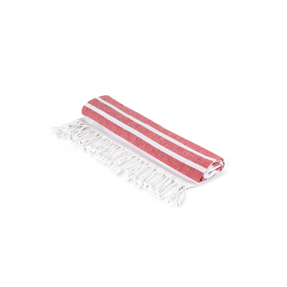 Toalha de praia em algodão (70% reciclado) e poliéster (30% reciclado) (180 g/m²)