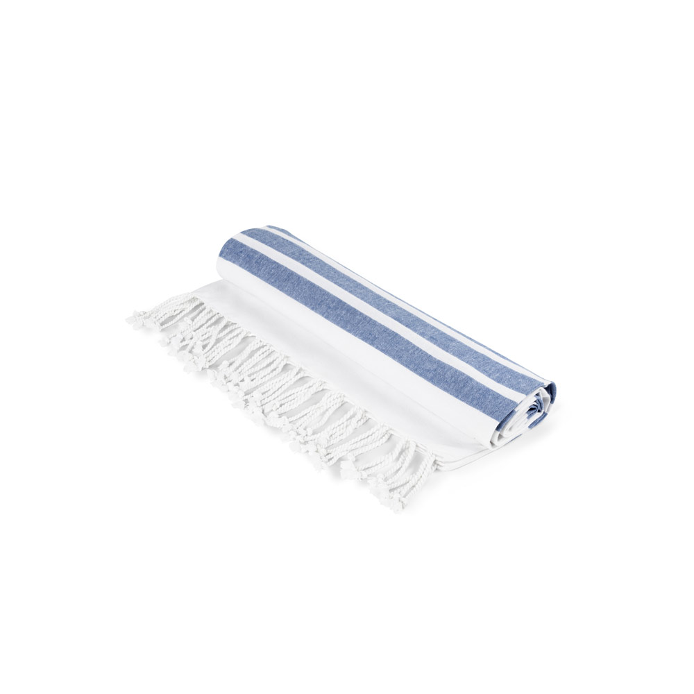 Toalha de praia em algodão (70% reciclado) e poliéster (30% reciclado) (180 g/m²)