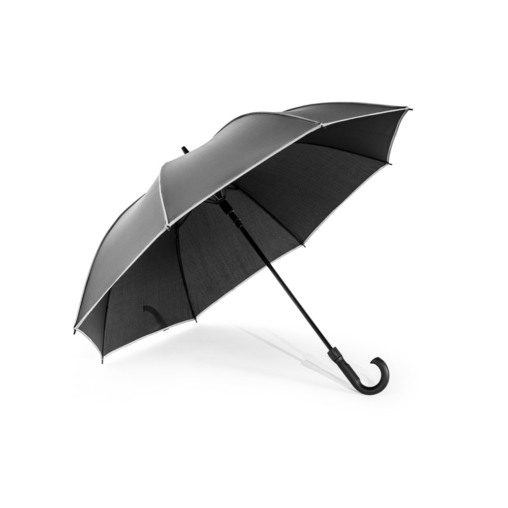 Guarda-chuva de 27" em poliéster 100% reciclado pongee 190T à prova de vento